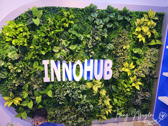 Cây giả Decor văn phòng tại Giảng Võ