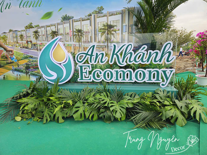 Setup cây sự kiện sân khấu Bất động sản