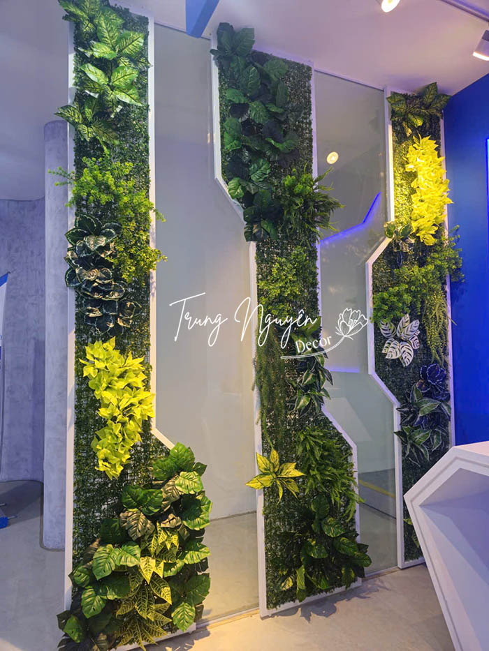 Cây giả Decor văn phòng tại Giảng Võ