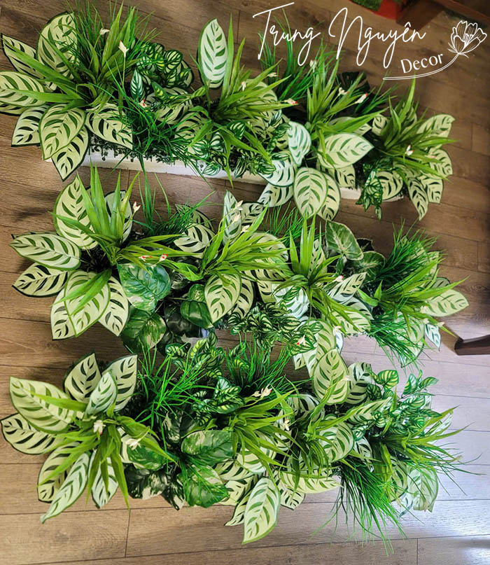 Bồn cây giả Decor văn phòng tại Hà Đông