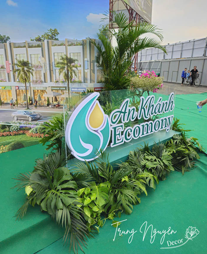 Setup cây sự kiện sân khấu Bất động sản