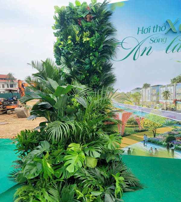 Setup cây sự kiện sân khấu Bất động sản