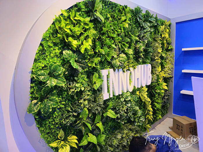 Cây giả Decor văn phòng tại Giảng Võ