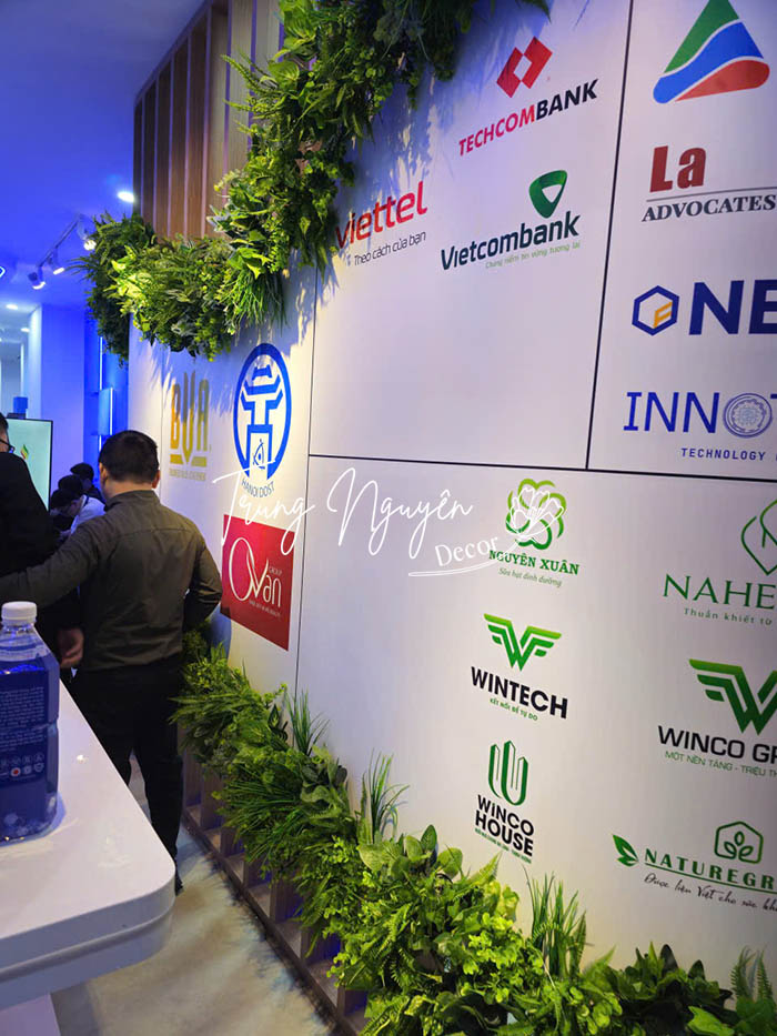 Cây giả Decor văn phòng tại Giảng Võ