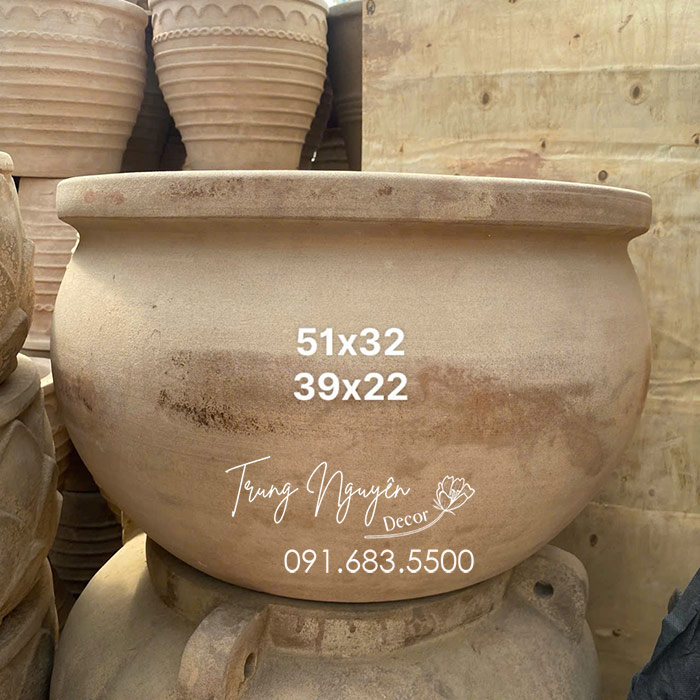 Chậu Đất Phong Cách Vintage