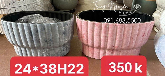 Bộ Chậu Composite Cắm Hoa