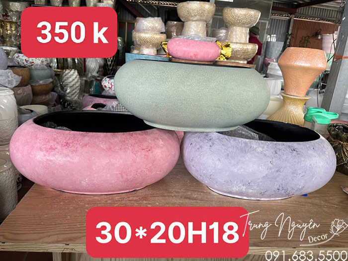 Bộ Chậu Composite Cắm Hoa