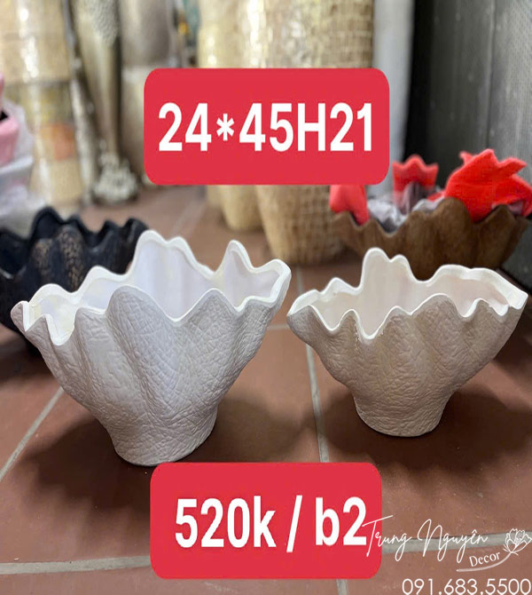 Bộ Chậu Composite Cắm Hoa