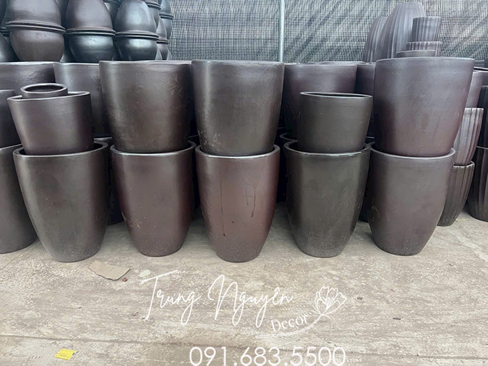 Chậu bom sành nâu bộ 5 chiếc