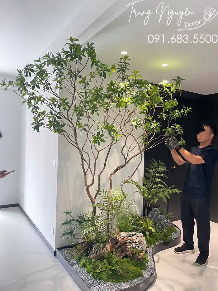 Cây Giả Góc Nhà Decor Đơn Giản Mà Đẹp Bất Ngờ