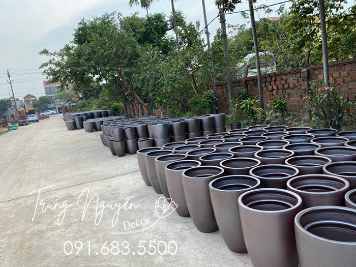 Chậu bom sành nâu bộ 5 chiếc
